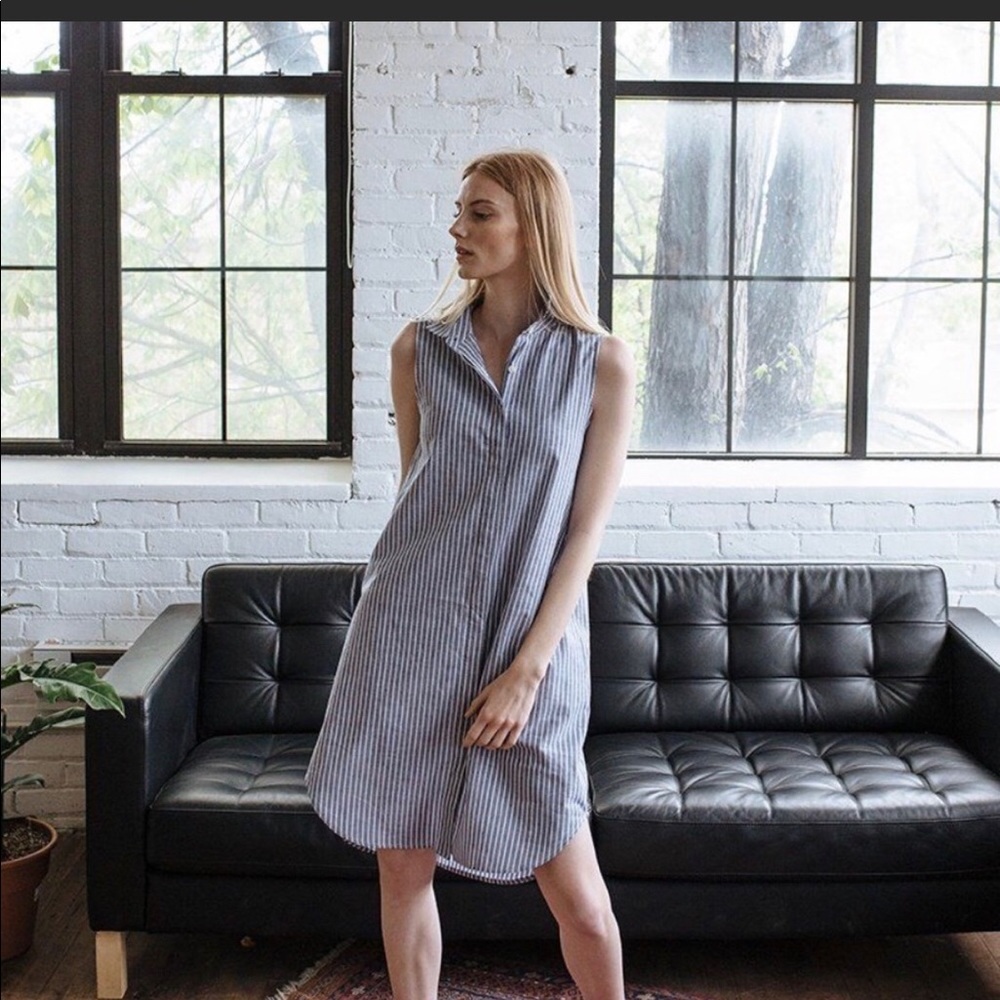 LAST CALL Tradlands blue & white Soliel dress